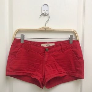 Hollister Red Shorts